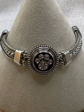 PETITE CHARM - PAW PRINT - Ginger Snaps & Co. Snap Button Bracelet - 12mm/13mm